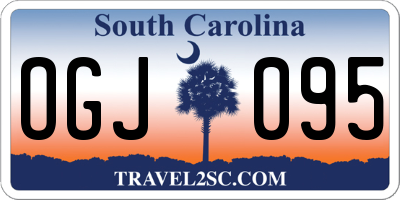 SC license plate OGJ095