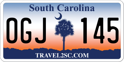 SC license plate OGJ145