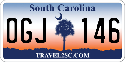 SC license plate OGJ146