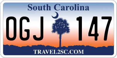 SC license plate OGJ147