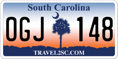 SC license plate OGJ148
