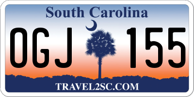 SC license plate OGJ155