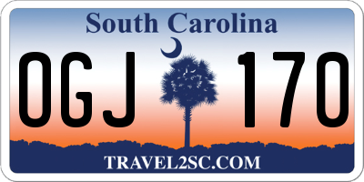 SC license plate OGJ170