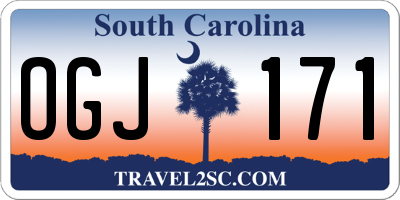 SC license plate OGJ171