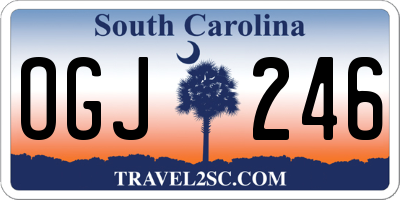 SC license plate OGJ246
