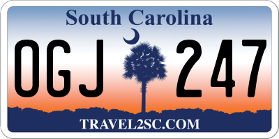 SC license plate OGJ247