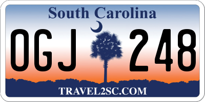 SC license plate OGJ248