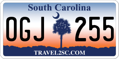 SC license plate OGJ255