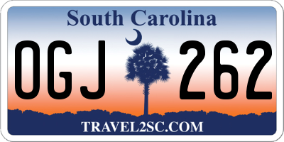 SC license plate OGJ262