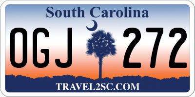 SC license plate OGJ272