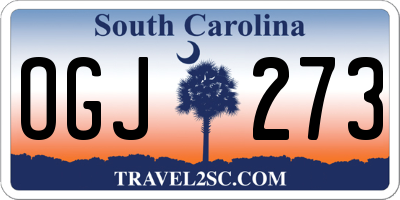 SC license plate OGJ273