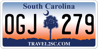 SC license plate OGJ279