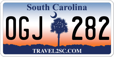 SC license plate OGJ282