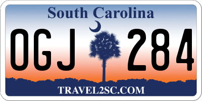 SC license plate OGJ284