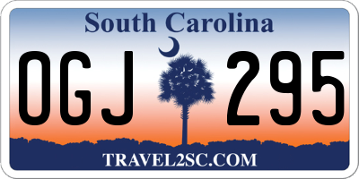 SC license plate OGJ295