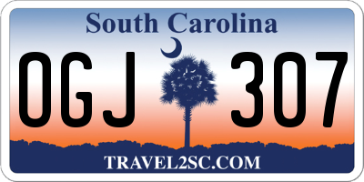 SC license plate OGJ307