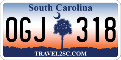 SC license plate OGJ318