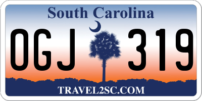 SC license plate OGJ319