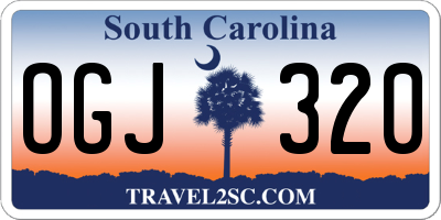 SC license plate OGJ320