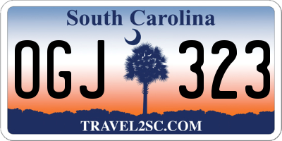 SC license plate OGJ323