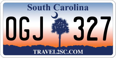 SC license plate OGJ327