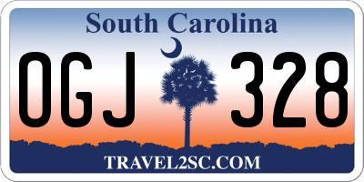 SC license plate OGJ328