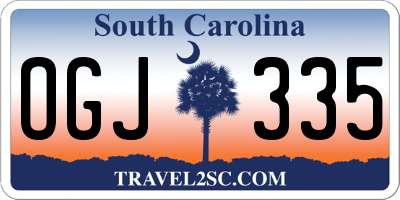 SC license plate OGJ335