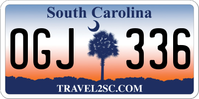 SC license plate OGJ336