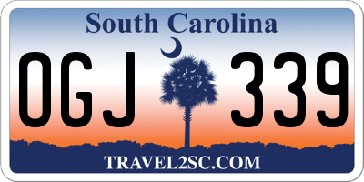 SC license plate OGJ339