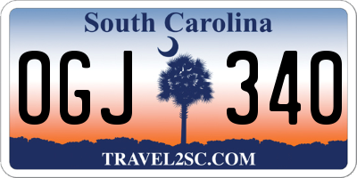 SC license plate OGJ340