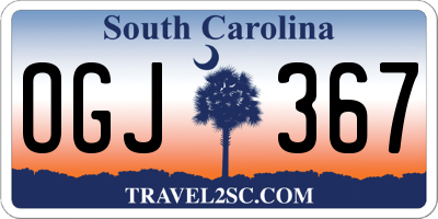 SC license plate OGJ367
