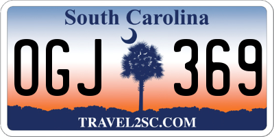 SC license plate OGJ369