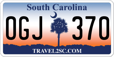 SC license plate OGJ370