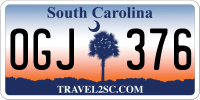 SC license plate OGJ376