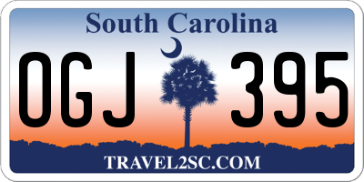 SC license plate OGJ395