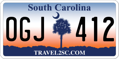 SC license plate OGJ412