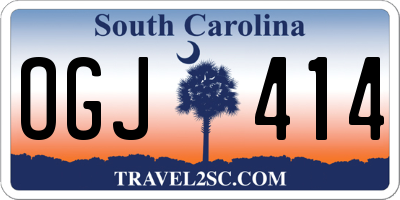 SC license plate OGJ414