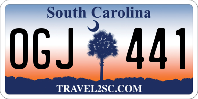 SC license plate OGJ441