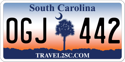 SC license plate OGJ442