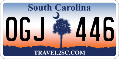 SC license plate OGJ446