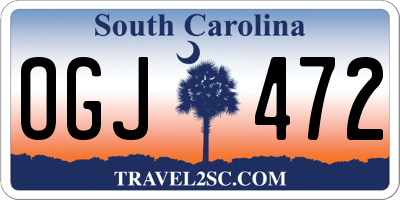 SC license plate OGJ472