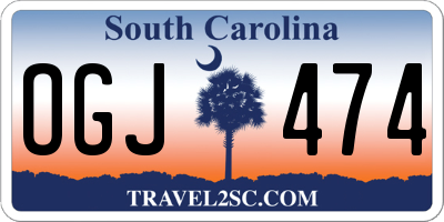SC license plate OGJ474