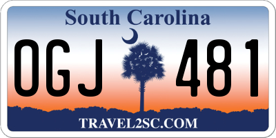 SC license plate OGJ481