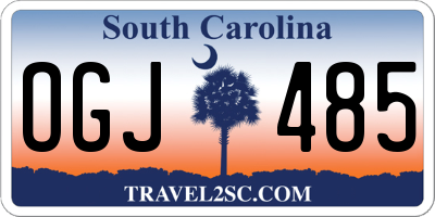 SC license plate OGJ485