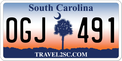 SC license plate OGJ491