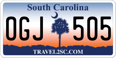SC license plate OGJ505