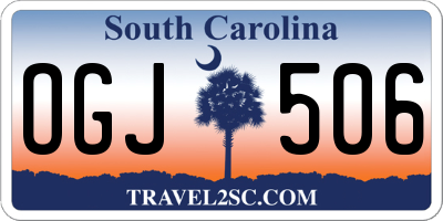SC license plate OGJ506