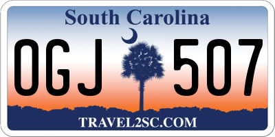 SC license plate OGJ507