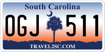 SC license plate OGJ511