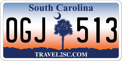 SC license plate OGJ513